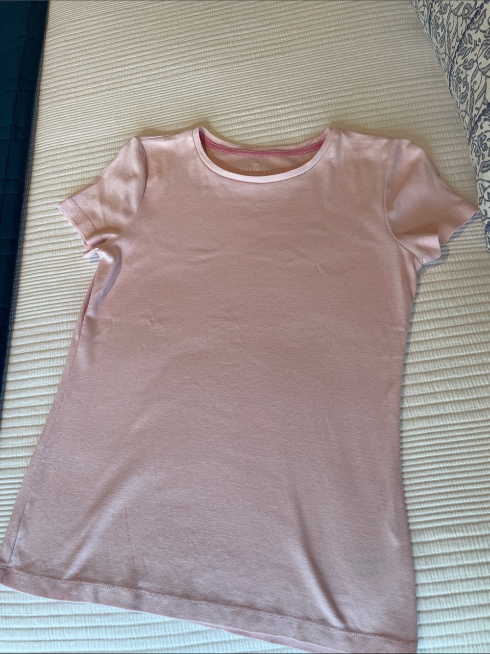 Talbots Soft Pink Crewneck Short Sleeve Tee